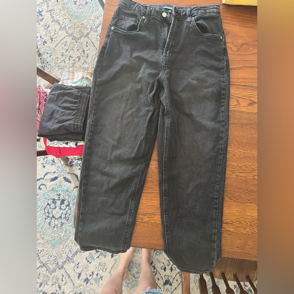 Wild Fable faded black mom jeans